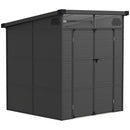 Outsunny 6 x 6ft Plastic Garden Shed with Windows and Air Vents