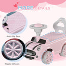 AIYAPLAY Ride On Car Foot To Floor Sliding Car W/ Air Horn - Pink