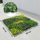 Outsunny Artificial Grass Wall Panel, Greenery Wall, 100x100 cm, Green