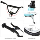 HOMCOM Kids Stunt Scooter With 12 Inch Rubber Wheels Adjustable Handlebar Blue