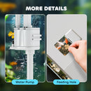 PawHut 14L Small Fish Tank With Filter System, LED Lights, Water Pump, White