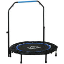 HOMCOM 40 Inch Foldable Mini Fitness Trampoline W/ Foam Handle, Blue