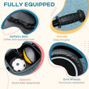 AIYAPLAY Kids Red Trike For 2 To 5 Years With Adjustable Seat, Baskets