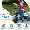 AIYAPLAY Kids Red Trike For 2 To 5 Years With Adjustable Seat, Baskets