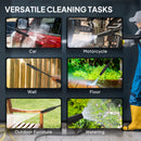 Outsunny 1600W Power Washer 130 Bar Pressure Washer 6M Hose, Nozzle, Green