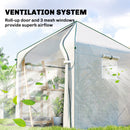 Outsunny Large Plant House with Roll-up Door White
