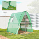 Outsunny Portable Greenhouse Gardening Plant Hot House with 2 Doors, Green