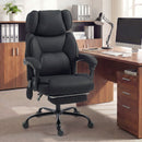 HOMCOM Vibration Massage Office Chair W/ Heat Reclining Function, Black