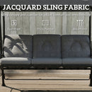 Outsunny 3-Seater Garden Swing Seat, Outdoor Swing Chair with Canopy, Grey