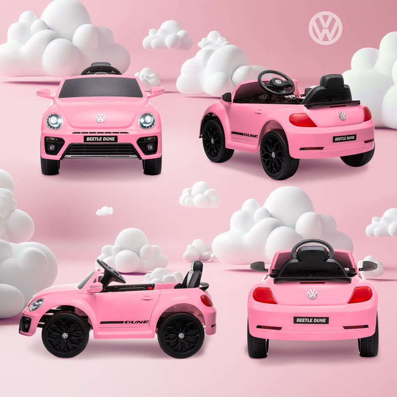 AIYAPLAY Volkswagen Beetle Licensed 12V Ride on Car w/ Remote Control