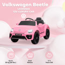 AIYAPLAY Volkswagen Beetle Licensed 12V Ride on Car w/ Remote Control