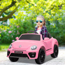 AIYAPLAY Volkswagen Beetle Licensed 12V Ride on Car w/ Remote Control