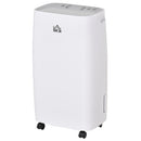 HOMCOM 12L/Day 2500ml Dehumidifier For Home With 24H Timer And 2 Speed Modes
