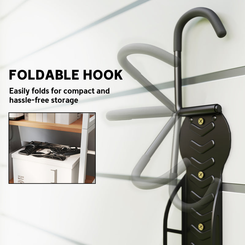 SPORTNOW 8 Pack Bike Rack, Wall Mounted Bike Hooks for Garage