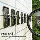SPORTNOW 8 Pack Bike Rack, Wall Mounted Bike Hooks for Garage
