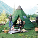 Outsunny 6-7 Person Large Family Party Camping Tent W/ Carrying Bag