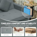 HOMCOM Reversible L-Shaped Sectional Sofa Bed with Cushions