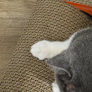 PawHut 2 in 1 Cat Scratching Board with Catnip, Car-shaped Cat Scratch Bed