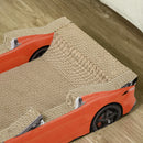 PawHut 2 in 1 Cat Scratching Board with Catnip, Car-shaped Cat Scratch Bed