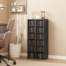 HOMCOM Set of 2 CD Storage Units DVD Shelf with Adjustable Shelves, Black