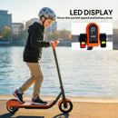 SPORTNOW Electric Scooter, Lightweight E Scooter With LED Display, Orange