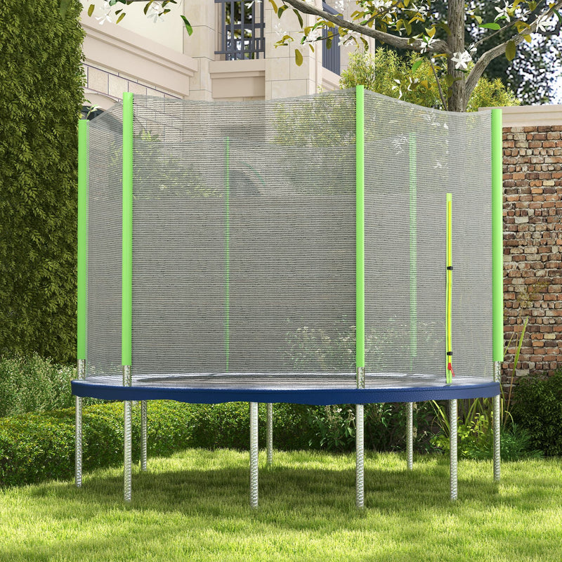 SPORTNOW 8ft Trampoline Net Replacement Safety Net with Zipped Door