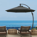 Outsunny 3(m) Garden Cantilever Parasol with Crank Aluminium Frame