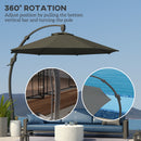 Outsunny 3(m) Garden Cantilever Parasol with Crank Aluminium Frame
