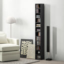 HOMCOM 204 CD Storage Tower Tall Bookcase Bookshelf With Cubes