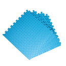Samuel Alexander Blue EVA Foam Floor Mats 60x60cm Interlocking Gym & Play Mats, Non-Slip, Water Resistant