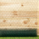 5m x 0.6m x 25mm Green PVC Coated Galvanised Chicken Garden Wire Netting / Fencing