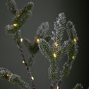 5ft (1.5m) Light up Green Snowy Noel Christmas Tree with Stand and Warm White LEDs