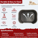 77cm x 58cm Black Plastic Raised Pet Basket with Legs