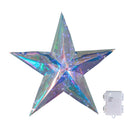 36cm Battery Operated Light Up Hanging Christmas Dreamlight Star With 100 White LEDs