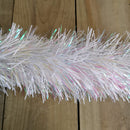 2m x 10cm Festive Tinsel Garland Christmas Tree Decoration Iridescent White