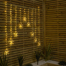 1.2m x 1.2m FlexiBrights Christmas Snowflake Curtain Lights with 267 Warm White LEDs