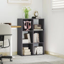 HOMCOM 6-Cube Bookshelf, Display Shelving Unit for Home Office