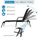 Versatile Chaise Lounge Chair with 5 Adjustable Positions