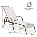 Versatile Chaise Lounge Chair with 5 Adjustable Positions