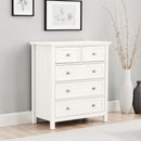 HARBOR 3 + 2  DRAWER  CHEST - SURF WHITE