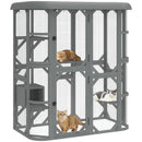 PawHut Walk-in Catio, Outdoor Cat Enclosure With 4 Jumping Platforms, Condo