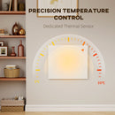 HOMCOM 520W Smart Electric Heater, Wall Far Infrared Panel Radiator, White