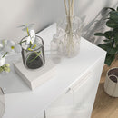 HOMCOM Shoe Storage Cabinet With Soft-Close Hinges & Adjust Shelves, High Gloss