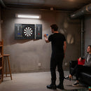 SPORTNOW Bristle Dartboard Set with Cabinet, 6 Steel Tip Darts, Dart Board