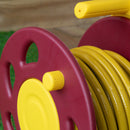 15m Pro Wall Mounted Garden Hose Pipe with Spray Nozzle & Storage Reel