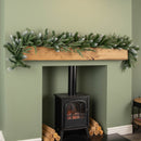 1.8m Premier Christmas Artificial Fairmont Fir Snow Tipped Plain Green Garland