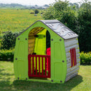 1.09m Green & White Plastic Magical Forest Wendy Playhouse