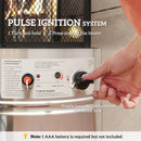 Outsunny 11 KW Patio Heater, Propane Heater with Tip-Over Switch, Silver
