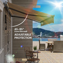Outsunny 3.5 x 3(m) Electric Retractable Awning w/ Aluminium Frame