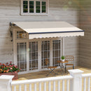 Outsunny 3.5 x 3(m) Electric Retractable Awning w/ Aluminium Frame